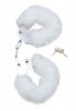 Kajdanki fetish boss series- furry cuffs white